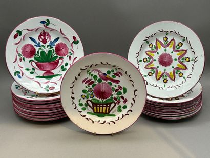 SAINT-CLÉMENT
Lot de 20 assiettes plates...