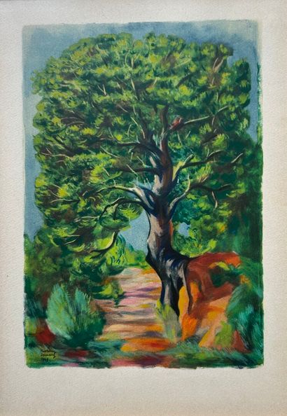 Lot comprenant: 
- Moïse KISLING (1891-1953)
Le...