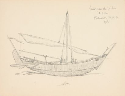 Frédéric BERNELLE (1884-1954). 
Two pencil...
