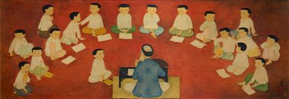 After MAI THU (1906-1980). 
The classroom....