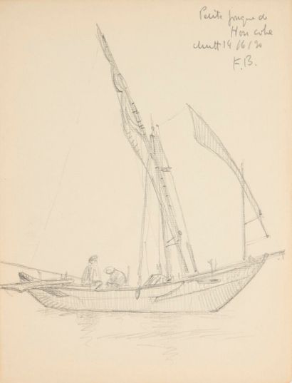 Frédéric BERNELLE (1884-1954). 
Two pencil...