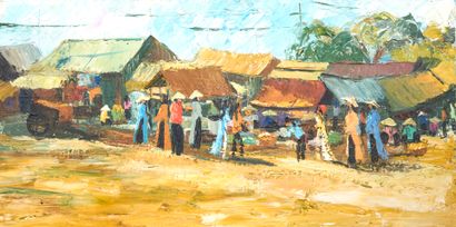 NGUYEN TRI MINH (1924-2010) attribué à.
École...