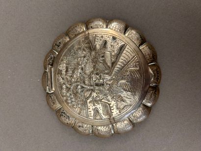 Ensemble en argent 800°/°° comprenant: 
-...