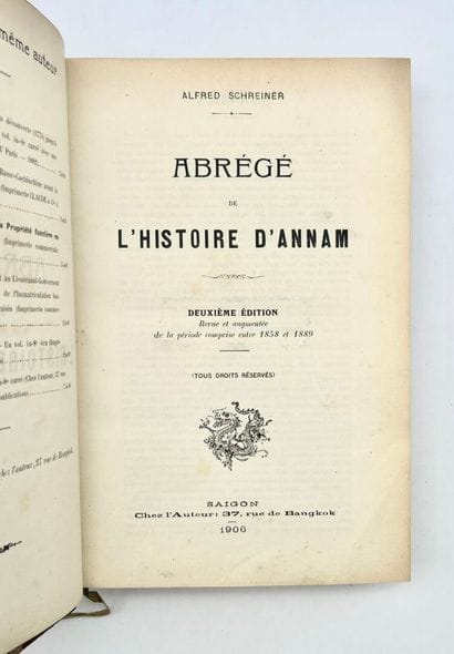 1906.
Alfred SCHREINER. 
Abrégé de l'histoire...