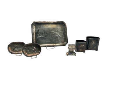 Smoker's set including two boxes and three...