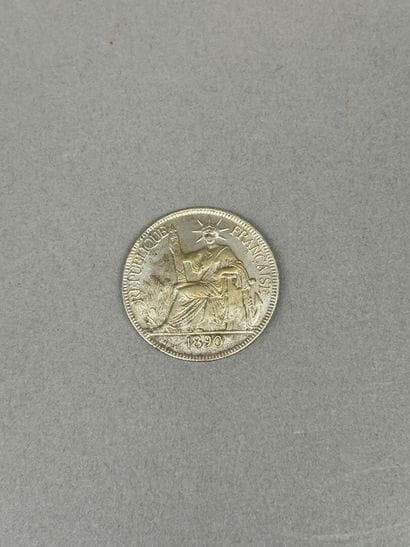1889
Indochina coin case in night-blue chagrin...