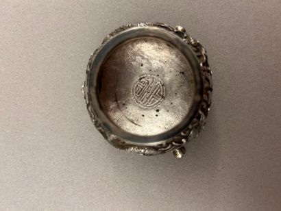 Réunion d'objets en argent 800°/°° comprenant:...