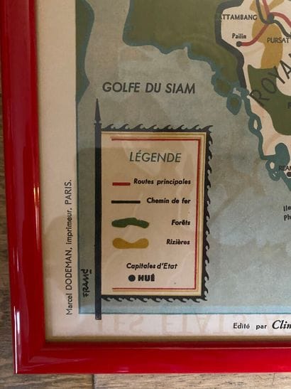 1949
THE ASSOCIATED STATES OF INDOCHINA.
Color...