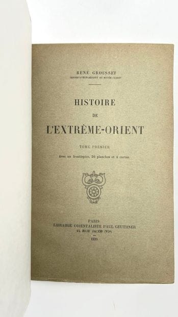 1929
- René GROUSSET (Assistant curator at...