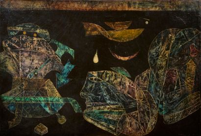 NGUYEN KHAI (né en 1940). 
Composition abstraite.
Technique...