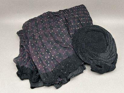 Fashion lot including: 
- A dress, with black...