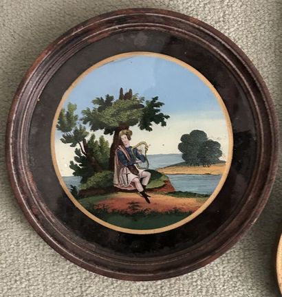 *Collection of 7 small framed or miniature...