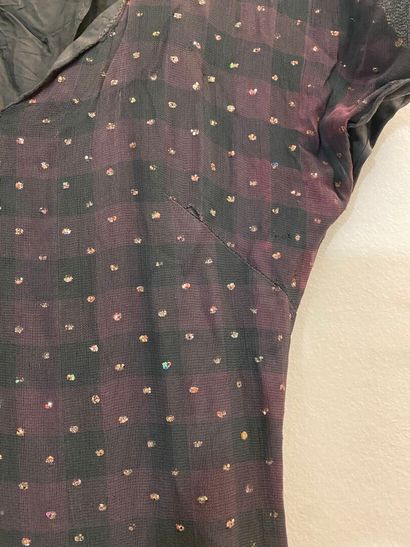Fashion lot including: 
- A dress, with black...