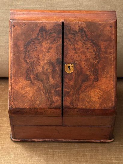 *Desk-shaped travel writing case in molded...