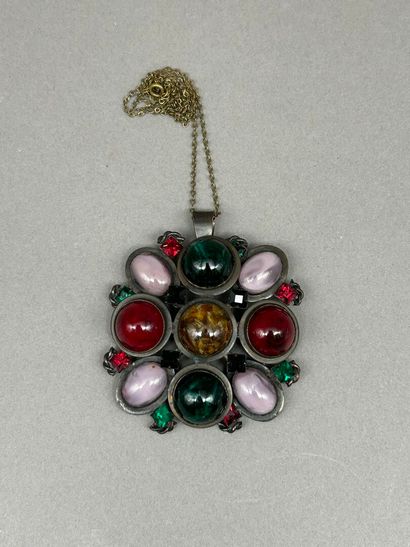 Yves SAINT-LAURENT.
Important pendant brooch...