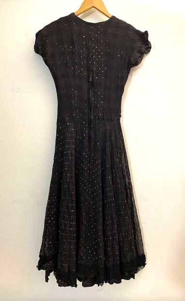 Fashion lot including: 
- A dress, with black...