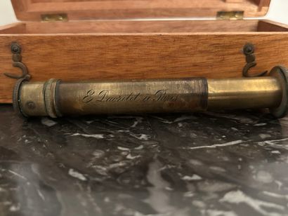 *A collection of brass scientific instruments,...