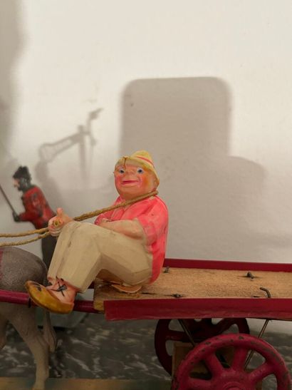 *Lot of pull toys or mechanical automatons...