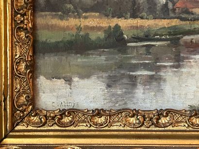 *Pierre-Emmanuel DAMOYE (1847-1916).
Riverbank...