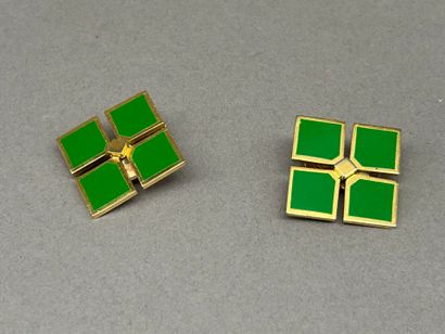 Jean PATOU, Paris. 
Pair of ear clips in...