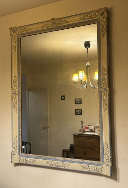 *Straight molded wood mantel, carved, stuccoed...