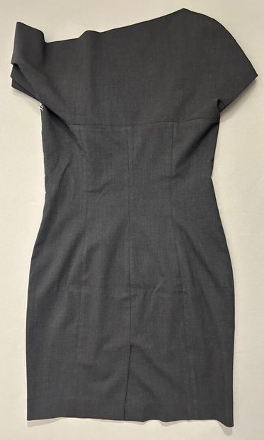 DSQUARED2.
Asymmetrical wool-crepe dress...