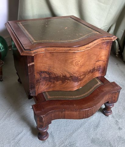 *Mahogany and mahogany veneer, opens with...
