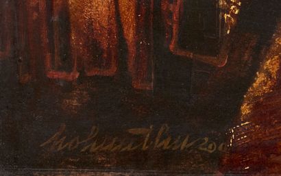 HO HUU THU (1942–2024)
Woman in a Veil. 
Wood...