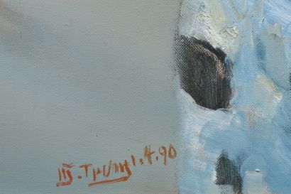 NGUYEN TRUNG (1940).
The Woman at the Mirror
Oil...