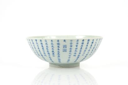 Blue-and-white porcelain bowl, known as “Hue...