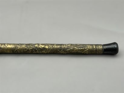 Metal opium pipe (silver plated or low-purity...