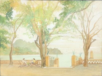 C. LEVIER (20th century).

Couple on the...