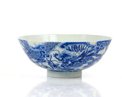 Large blue-and-white porcelain bowl, known...