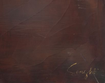 SONG HO.
Seabed. Circa 1950.
Polychrome and...
