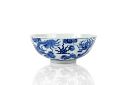 Blue-and-white porcelain bowl, known as 