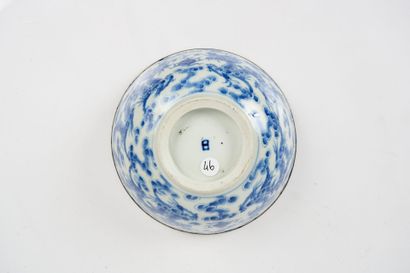 A blue-and-white porcelain bowl, known as...