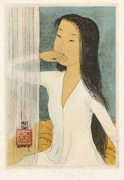 MAI TRUNG THU dit MAI THU (1906-1980) d'après.
Femme...