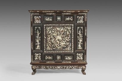 Ancestral altar made of exotic wood with...