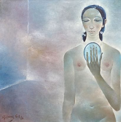 NGUYEN TRUNG (1940).
Nude in the Mirror
Oil...