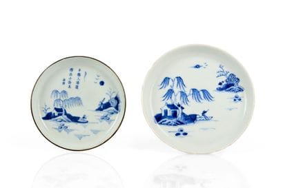 A blue-and-white porcelain bowl known as...
