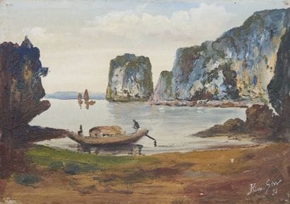 KIM SON (20th century).
Ha Long Bay.
Oil...