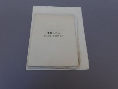 1920. Jean D'Esme. 

Thi-Ba. Edition illustrée...