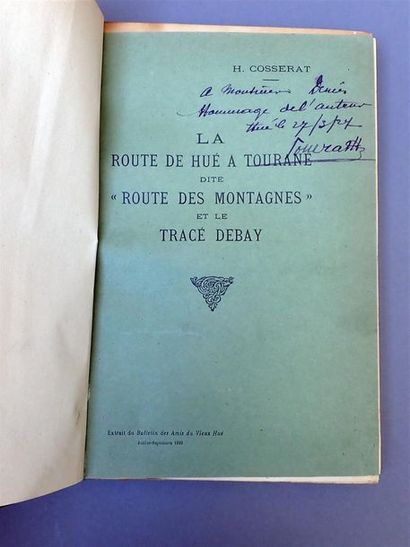 1926. H. Cosserat. La route de Hué à Tourane,...