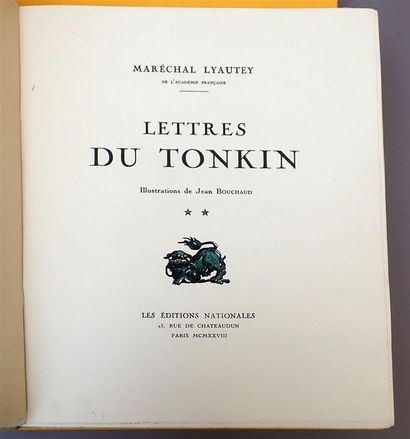 1928

Maréchal Lyautey

Lettres du Tonkin....