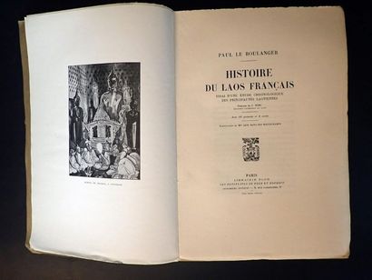1930. Paul Le Boulanger. Histoire du Laos...
