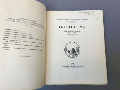 1931. Sylvain Levi. Indochine. Ouvrage publié...