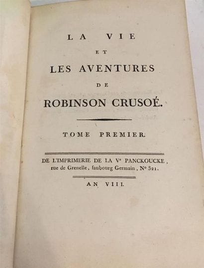 DEFOE (Daniel). La Vie et les aventures de...
