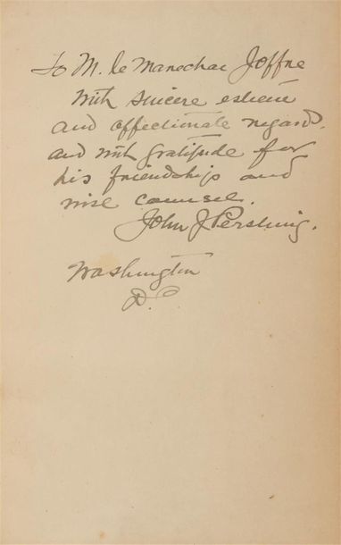 [PERSHING]. Final Report of Gen. John Pershing,...