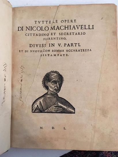 [MACHIAVEL]. Discorsi di Nicolo Machiavelli...