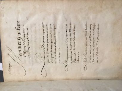 [SAINT-EMPIRE / MANUSCRIT]. « Meslanges d'Allemagne...